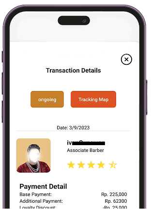 dexbarber transaction page